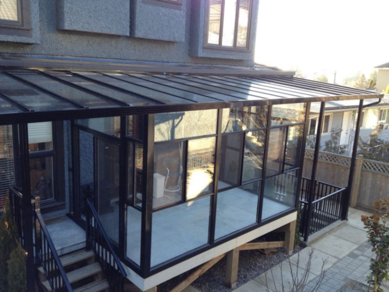 sunroom with cover extension